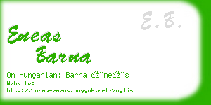 eneas barna business card